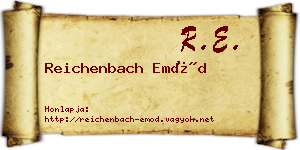 Reichenbach Emőd névjegykártya